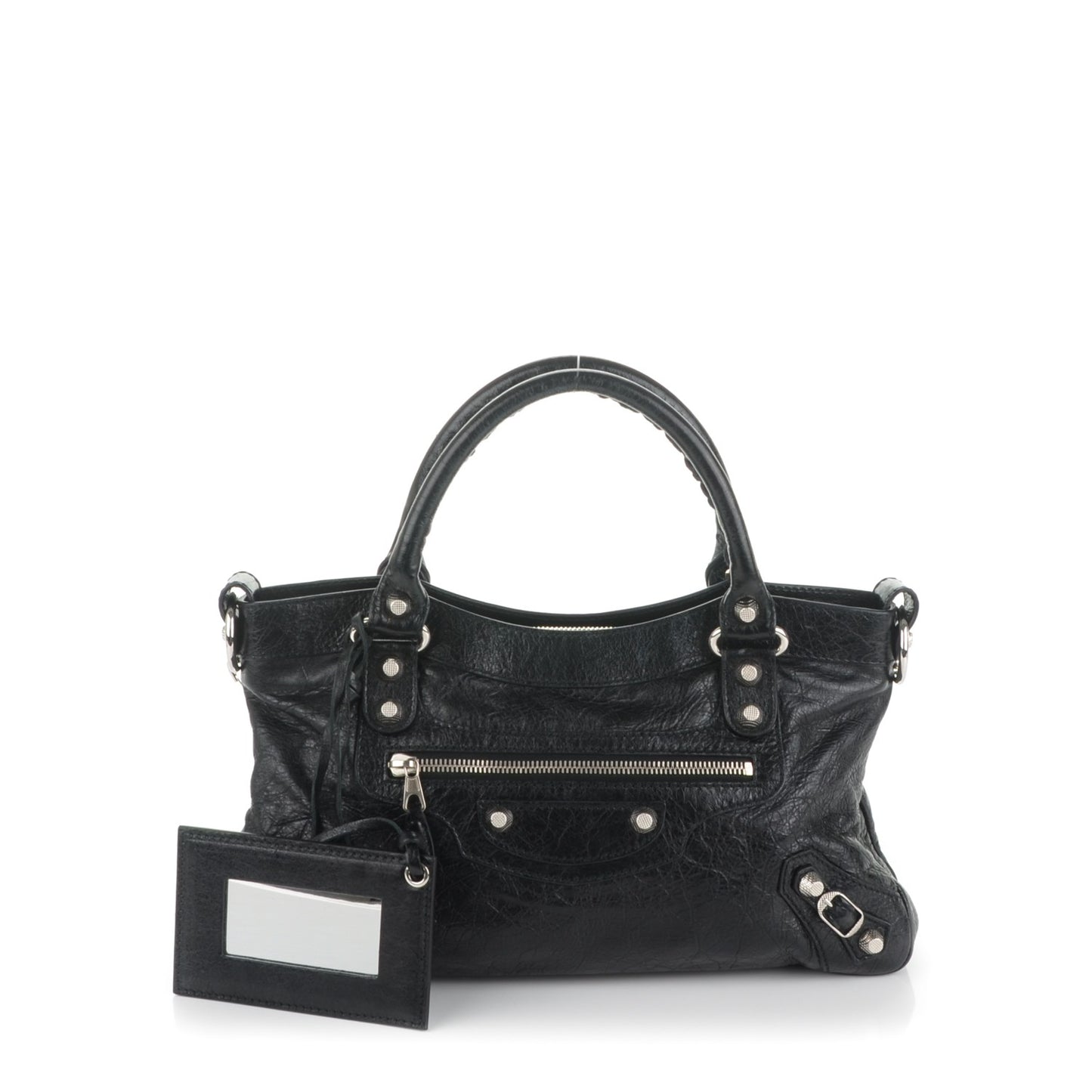 Agneau Giant 12 Silver Hardware First Black