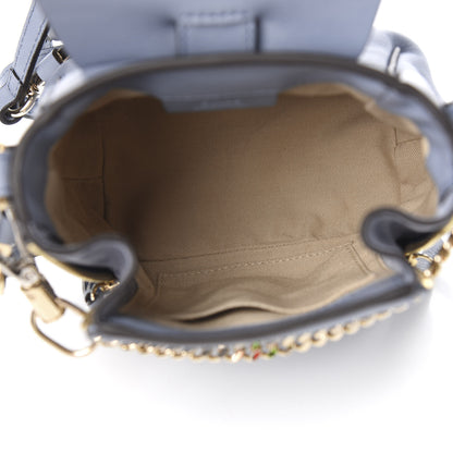 Chloe Suede Calfskin Mini Faye Backpack Washed Blue 4 of 9