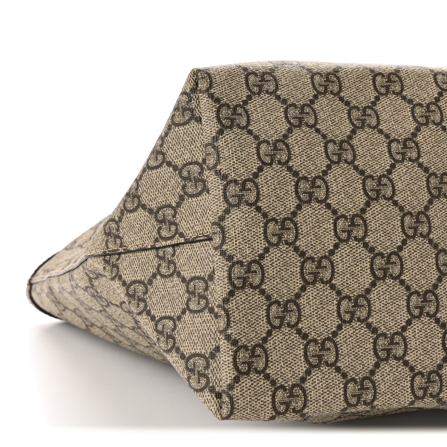 GG Supreme Monogram Medium Ophidia Shopping Tote Brown