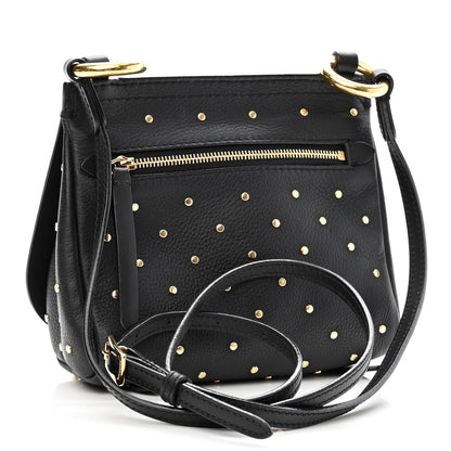 Burberry Soft Grain Calfskin Studded Baby Bridle Saddle Bag Black 2 of 8