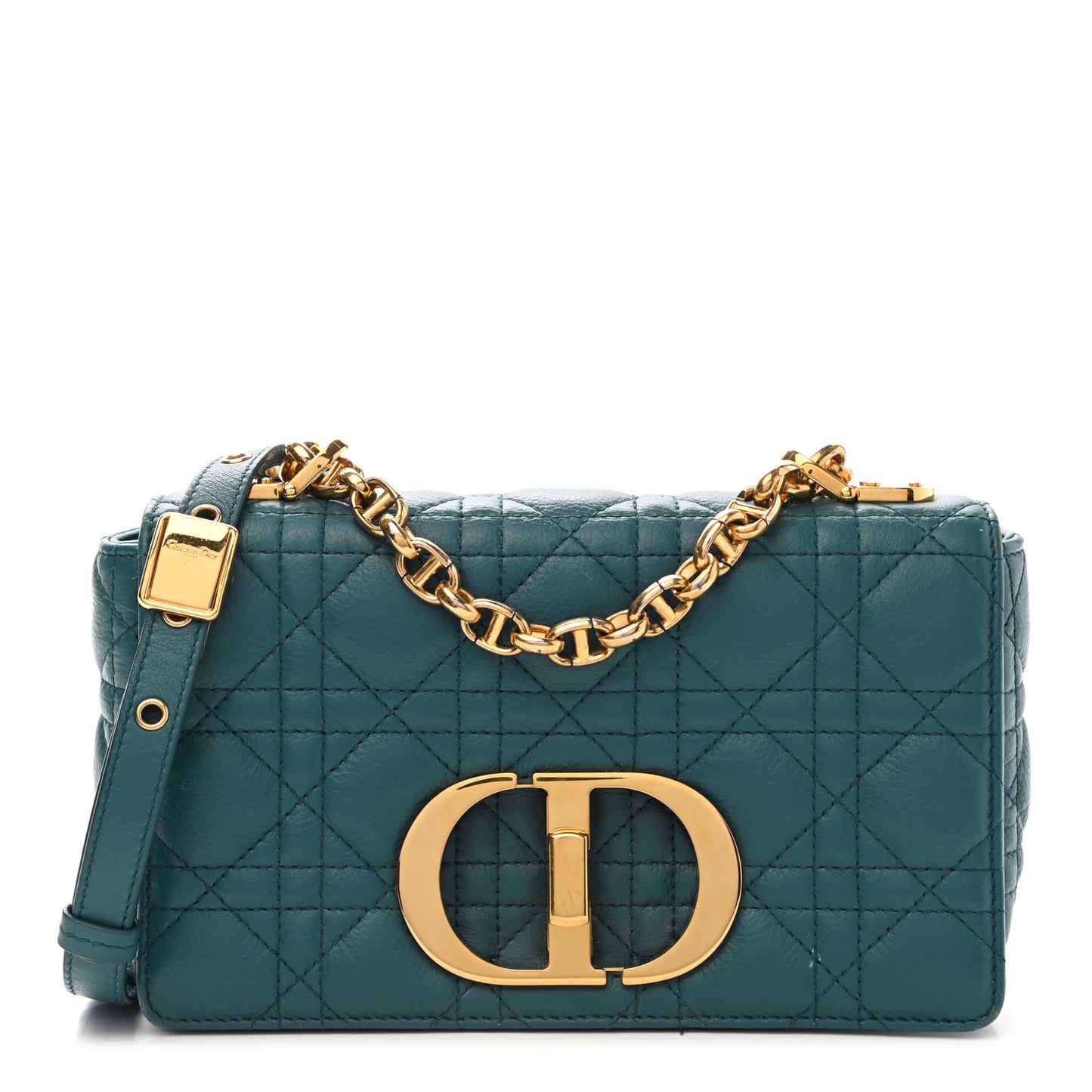 Lambskin Cannage Small Caro Bag Deep Ocean