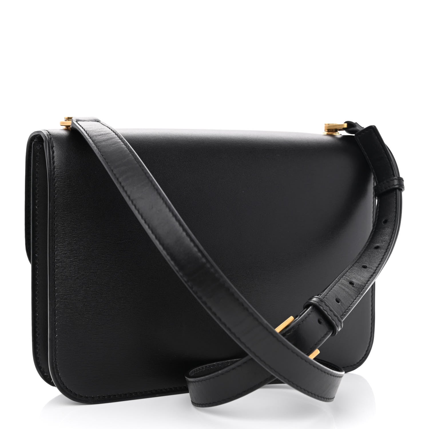 Saint Laurent Smooth Calfskin Carre Satchel Black 3 of 12