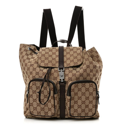 Gucci Monogram Backpack Dark Brown 1 of 17