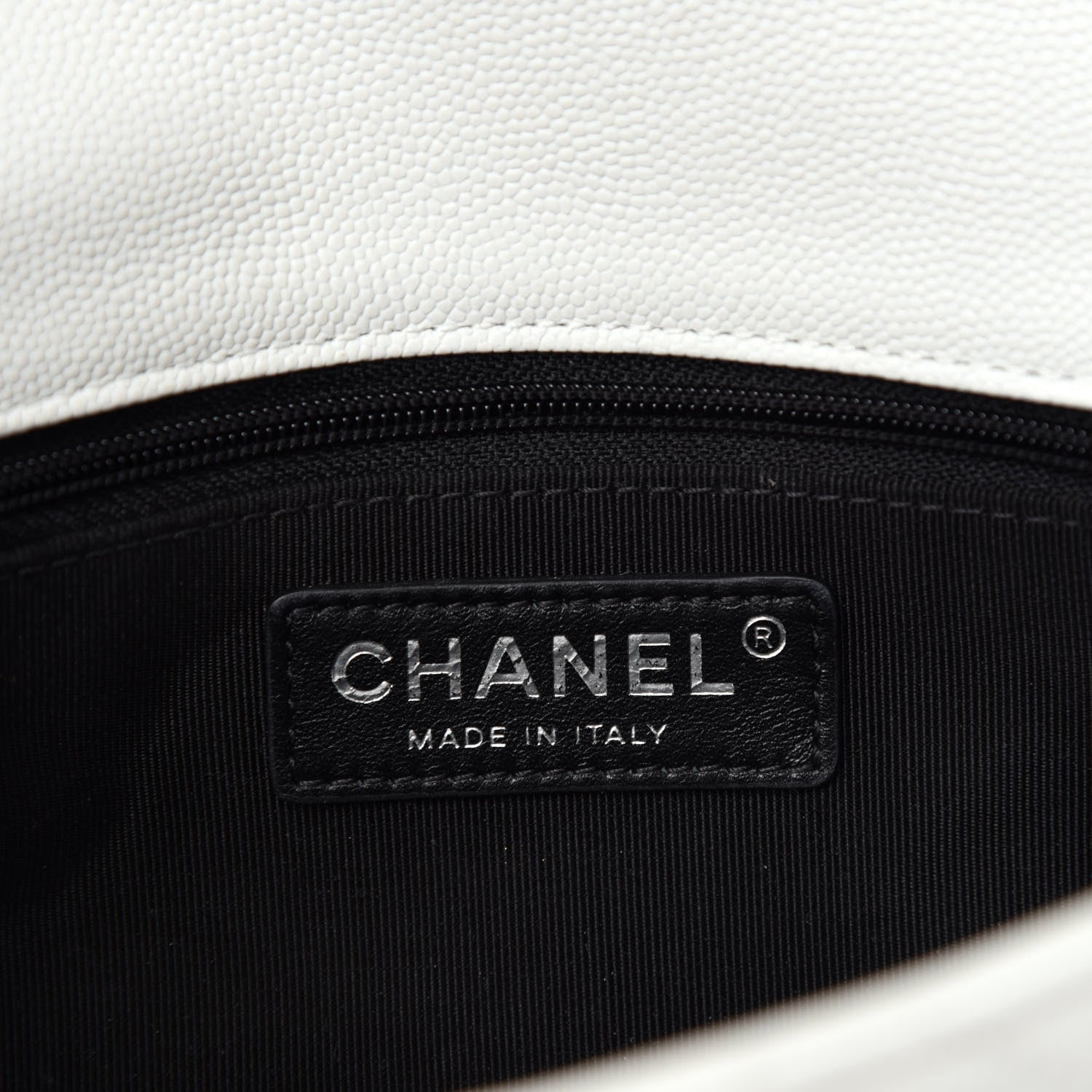 Chanel Caviar Quilted My Everything Small Flap White Black 8 of 10