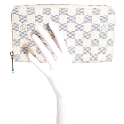 Louis Vuitton Damier Azur Zippy Organizer Wallet 2 of 7