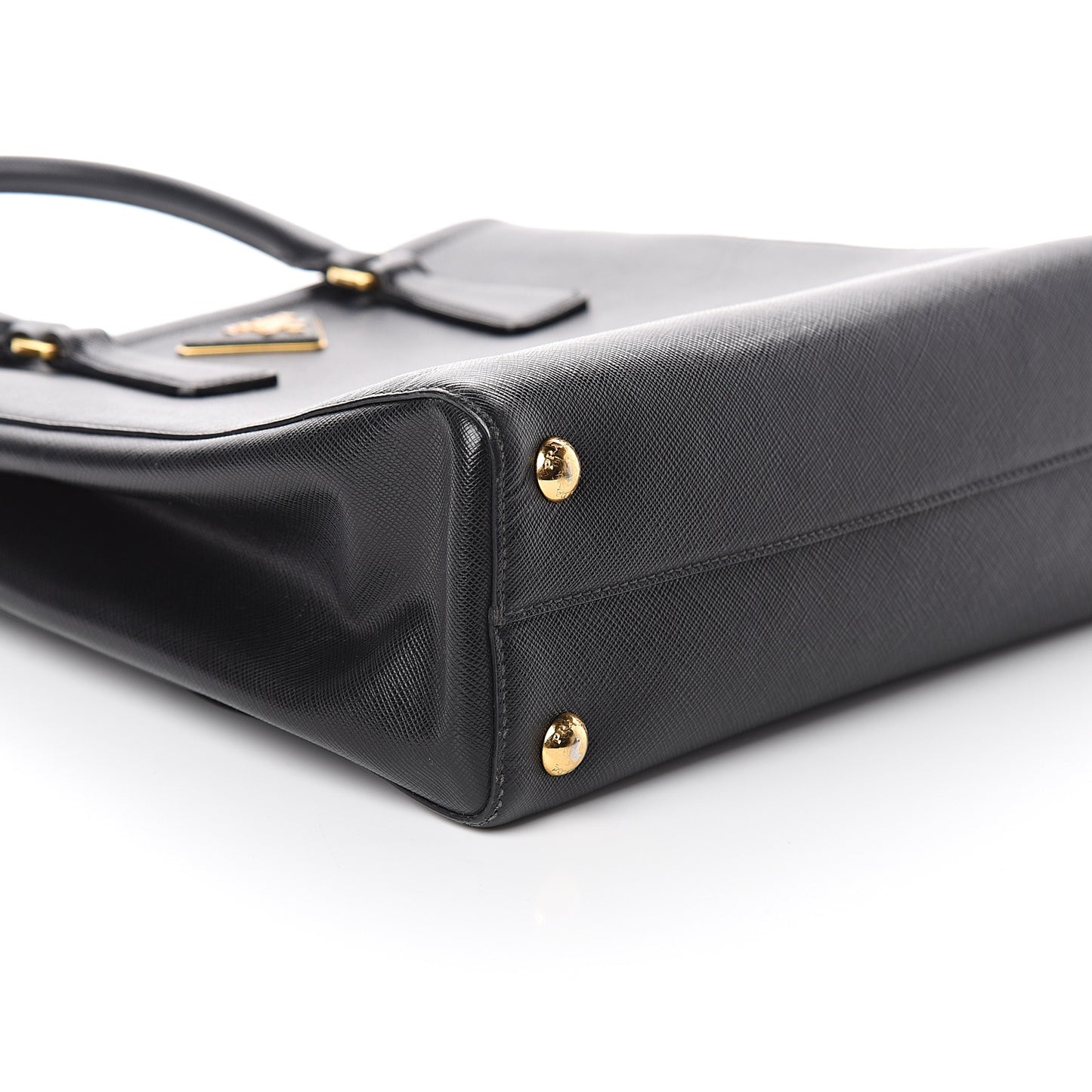 Saffiano Lux Small Parabole Tote Black