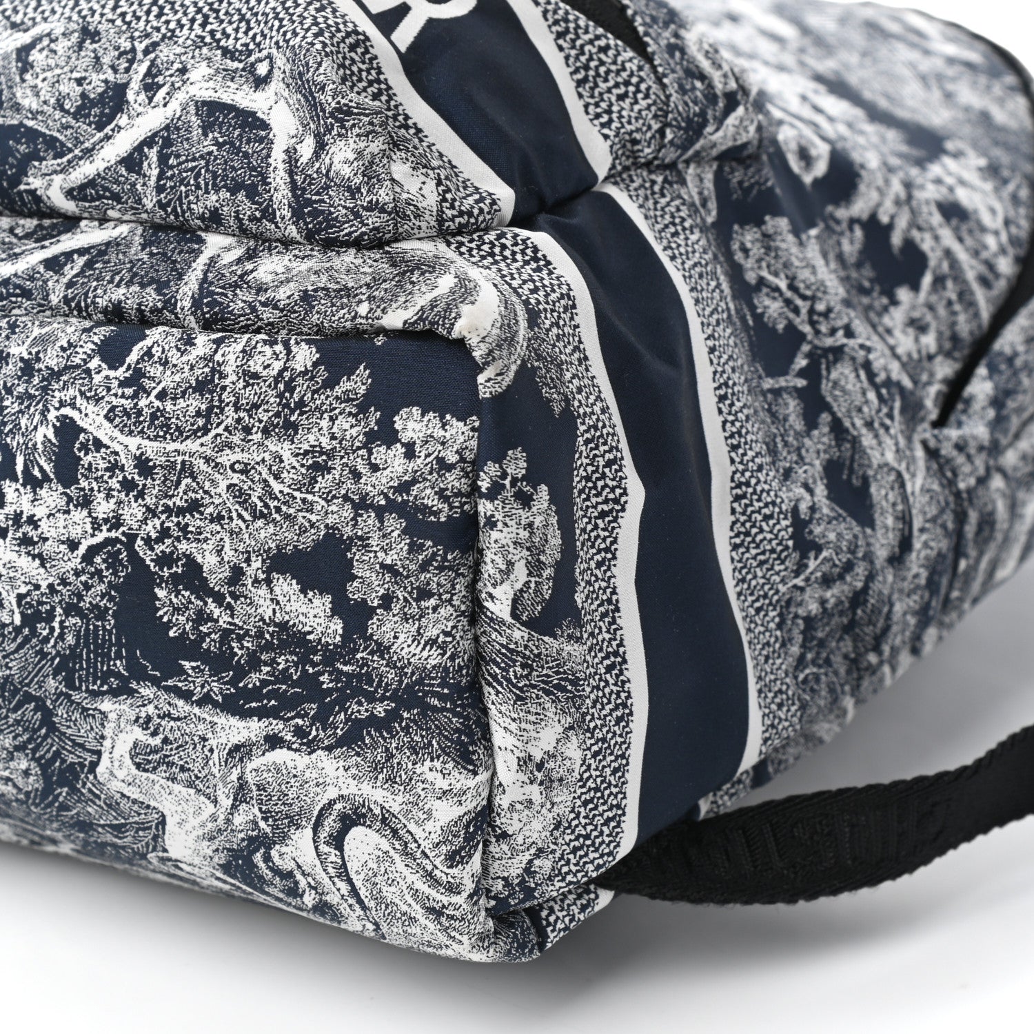 Christian Dior Nylon Technical Fabric Toile De Jouy Small Diortravel Backpack Blue 8 of 8