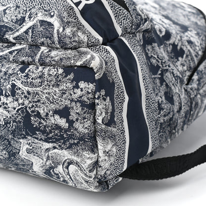 Christian Dior Nylon Technical Fabric Toile De Jouy Small Diortravel Backpack Blue 8 of 8