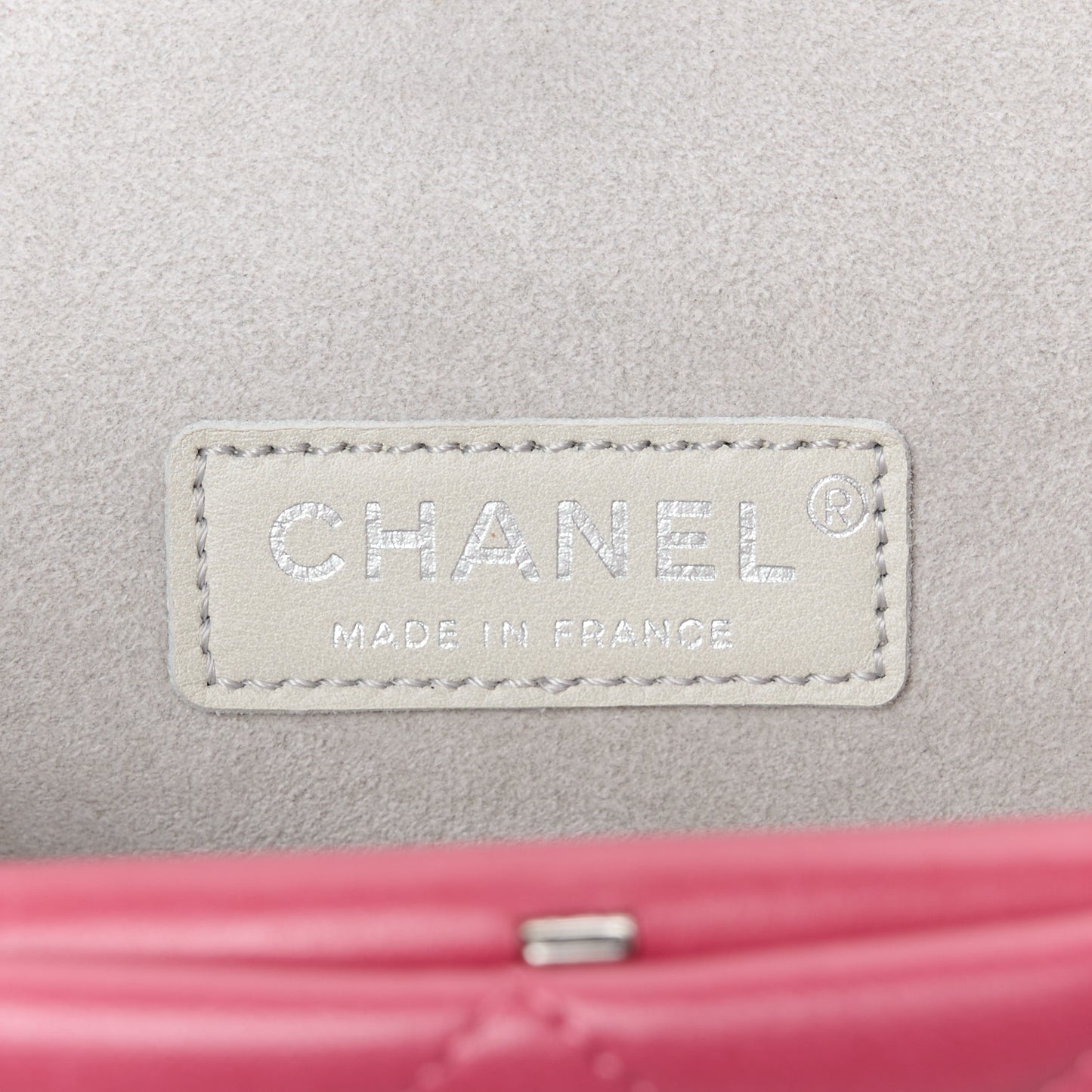 Lambskin Quilted Clutch Fuchsia