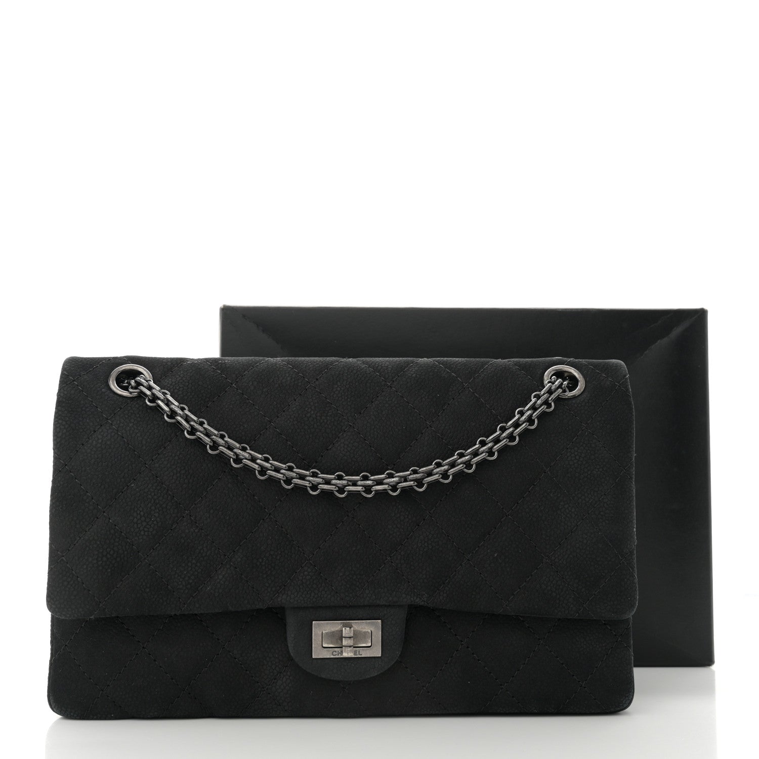 Chanel Iridescent Caviar Quilted 2.55 Reissue 226 Flap Black 11 of 11