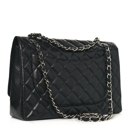 Chanel Caviar Quilted Maxi Single Flap Black 3 of 19