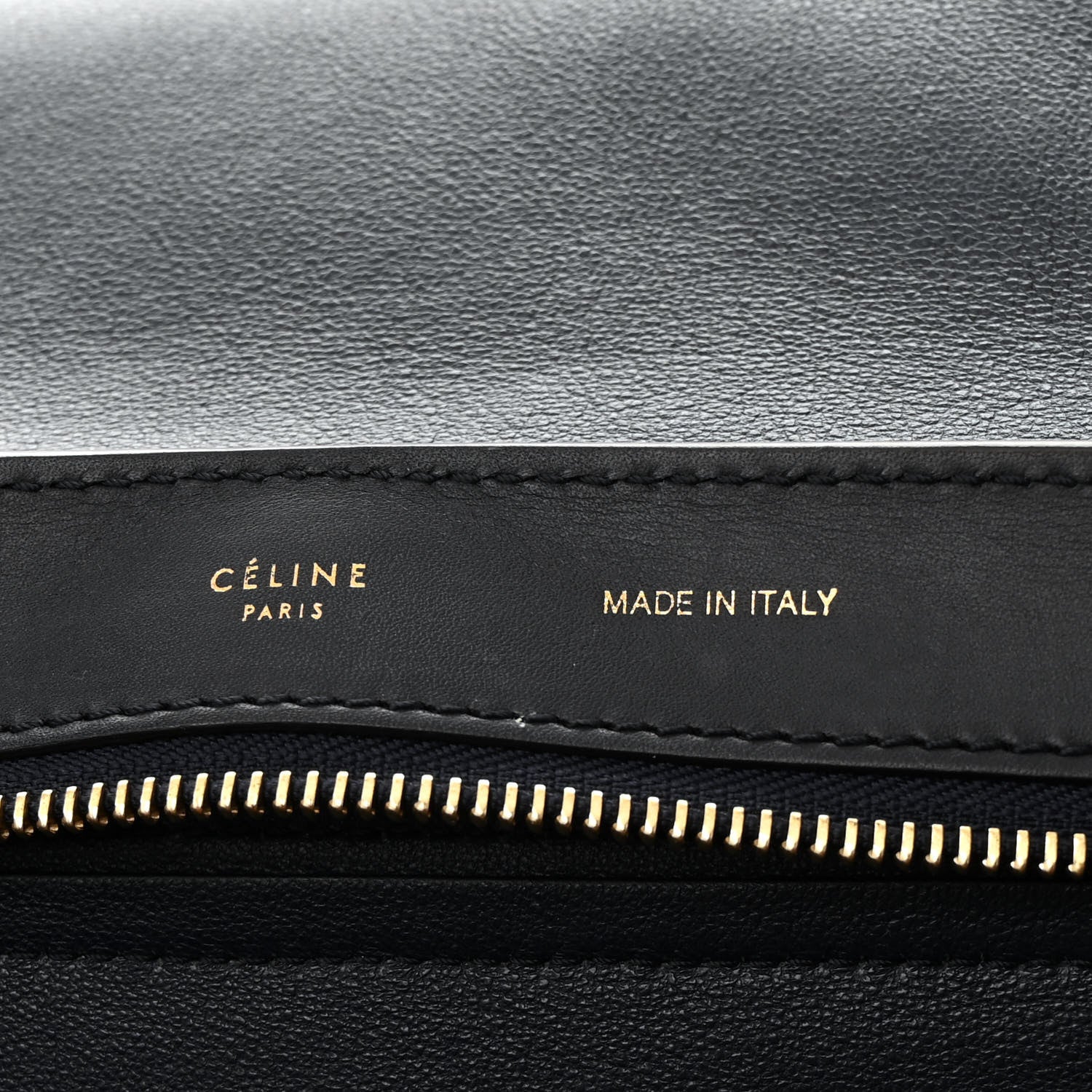 Celine Smooth Calfskin Suede Medium Trapeze Blue Black 6 of 18