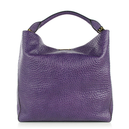 Burberry Heritage Grain Medium Lindburn Hobo Purple Aster 1 of 8