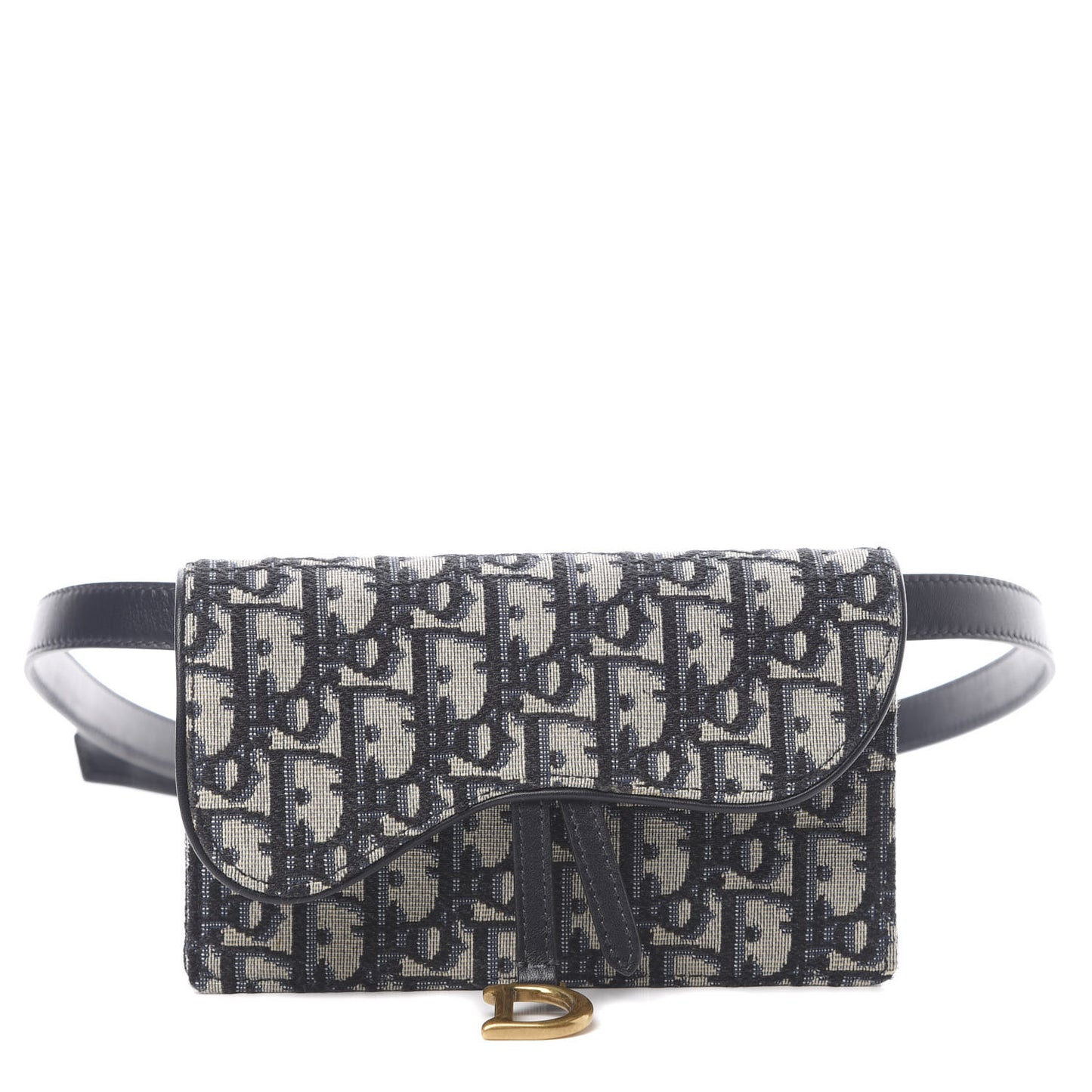 Oblique Saddle Belt Bag Blue