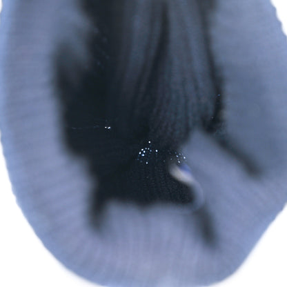 Chanel Cashmere Sequin Logo Beanie Hat Navy Blue 4 of 6