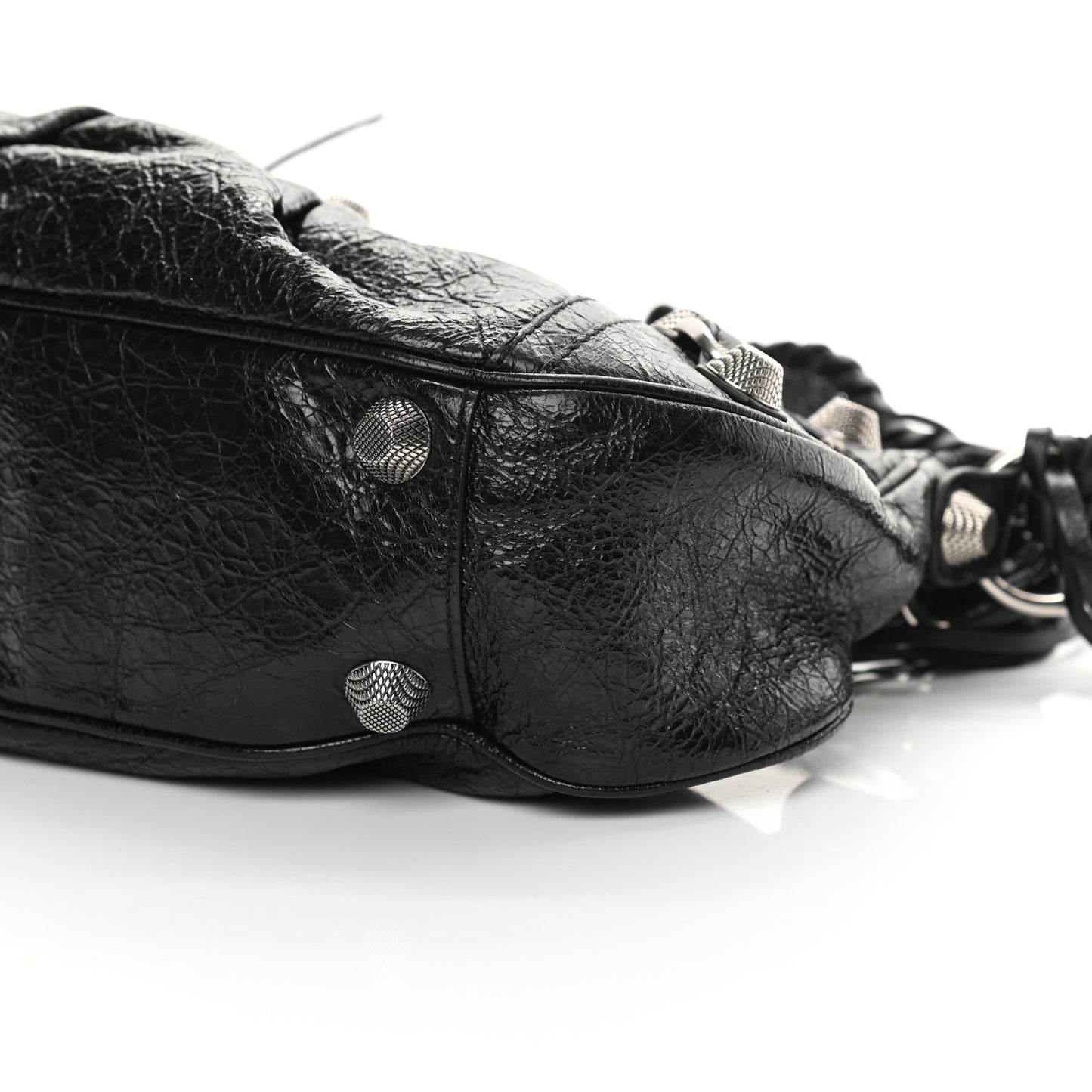 Agneau Arena Small Le Cagole Shoulder Bag Black