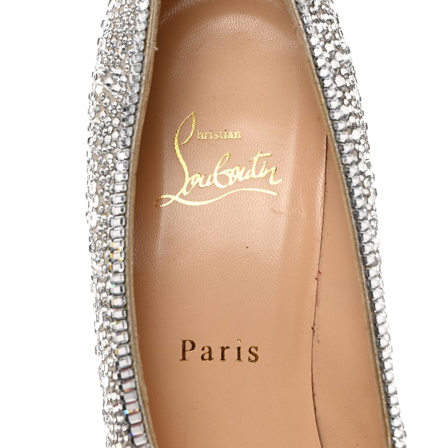 Crystal Strass Super Vic 100 Pumps 37 Silver