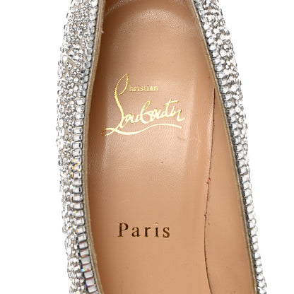 Christian Louboutin Crystal Strass Super Vic 100 Pumps 37 Silver 7 of 9