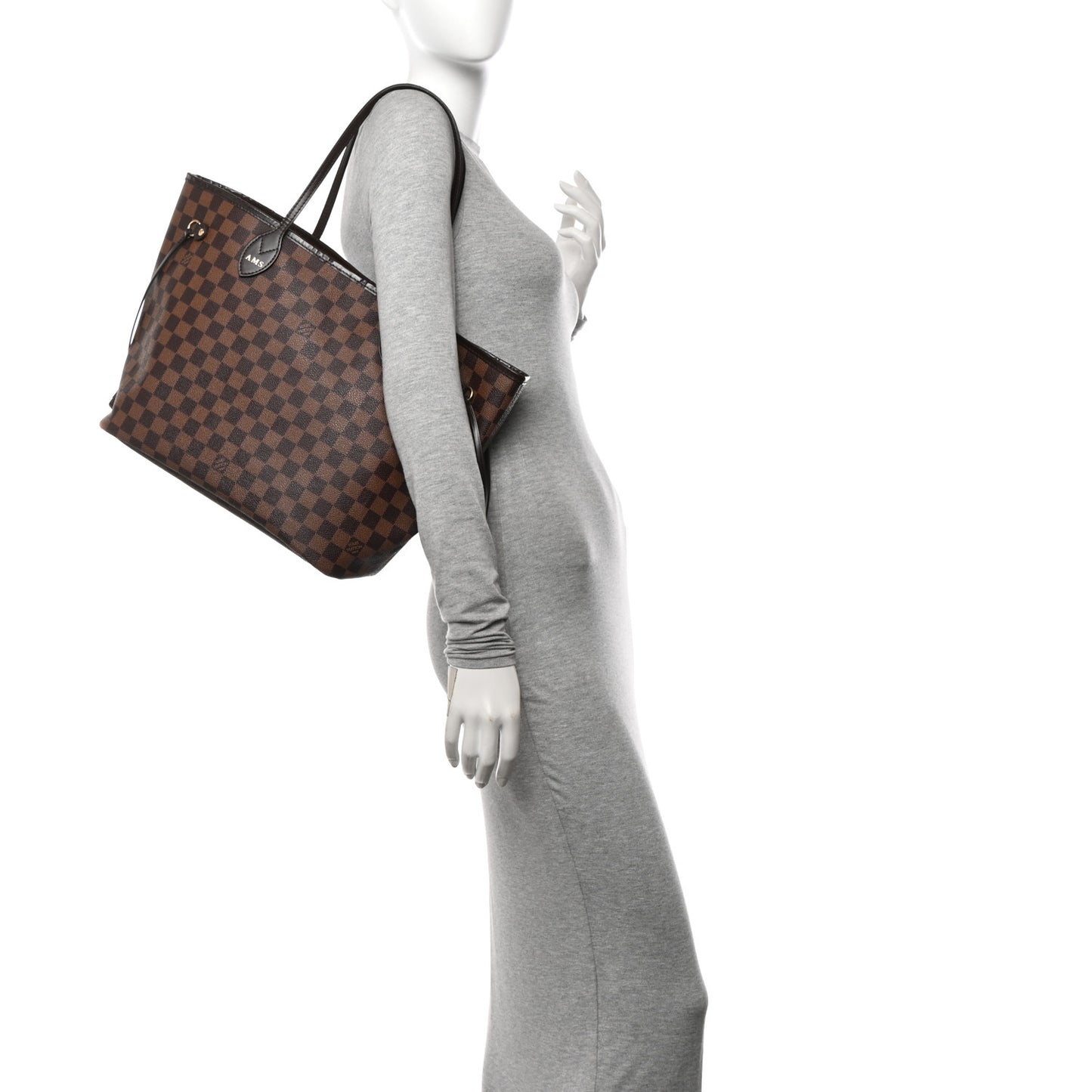 Damier Ebene Neo Neverfull MM Rose Ballerine