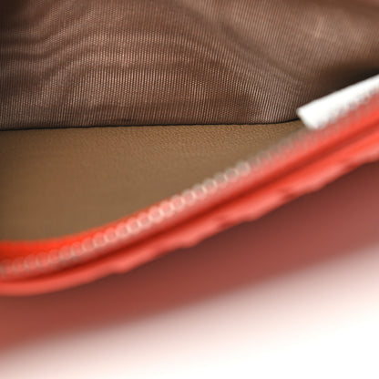 Bottega Veneta Goatskin Intrecciato Zip Around Wallet Orange 9 of 11
