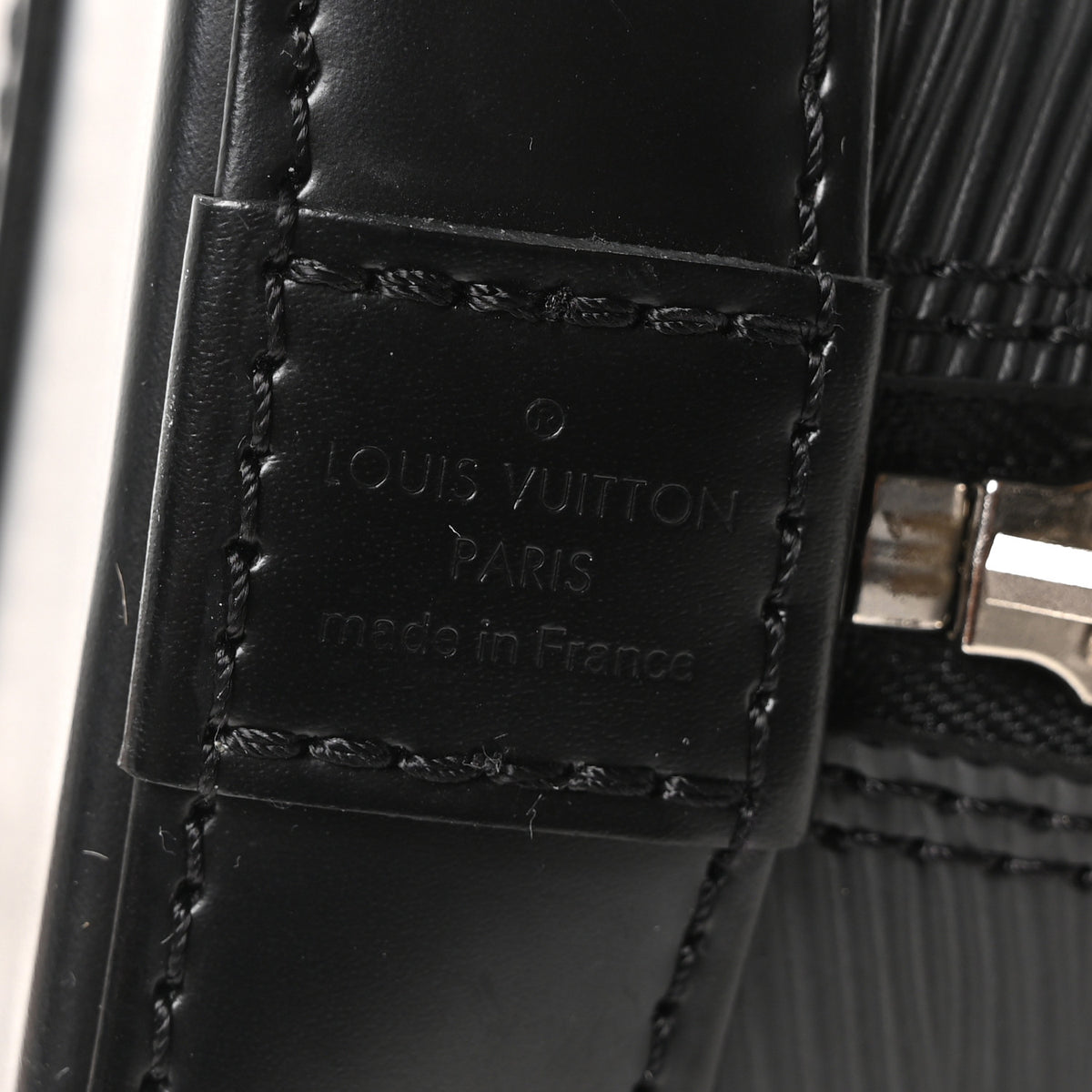 Louis Vuitton Epi Jacquard Alma BB Black 6 of 9
