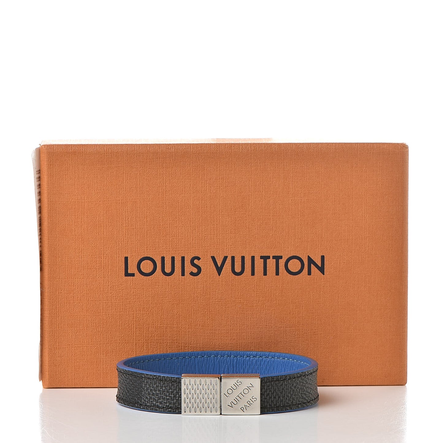 Damier Graphite Pull It Bracelet Blue