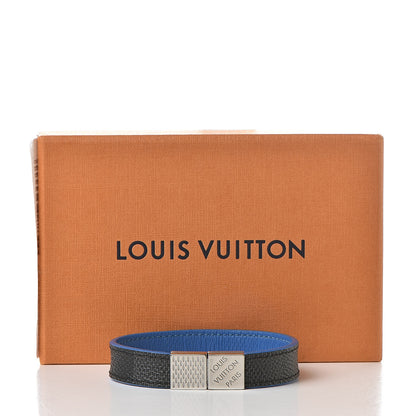 Louis Vuitton Damier Graphite Pull It Bracelet Blue 6 of 6