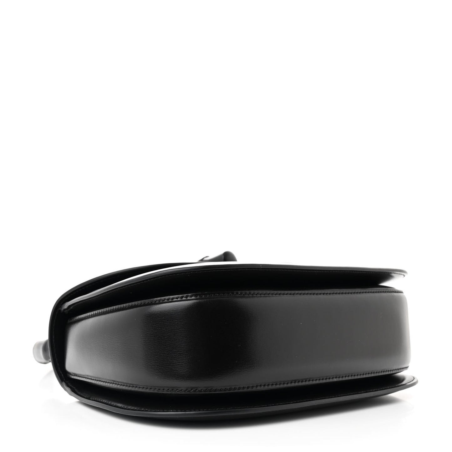 Boarded Dyana Lux Calfskin Web Monochrome Medium Bamboo 1947 Top Handle Bag Black