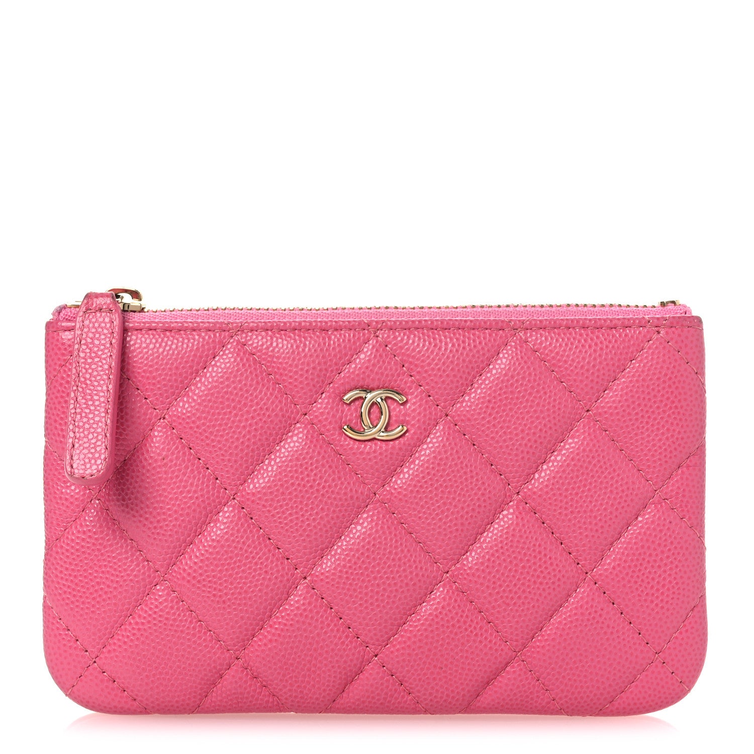 Chanel Caviar Quilted Small Cosmetic Case Pink 1 of 10