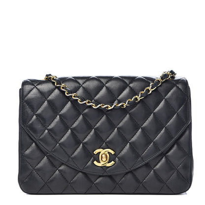 Chanel Lambskin Quilted Small Single Flap Black 1 of 15