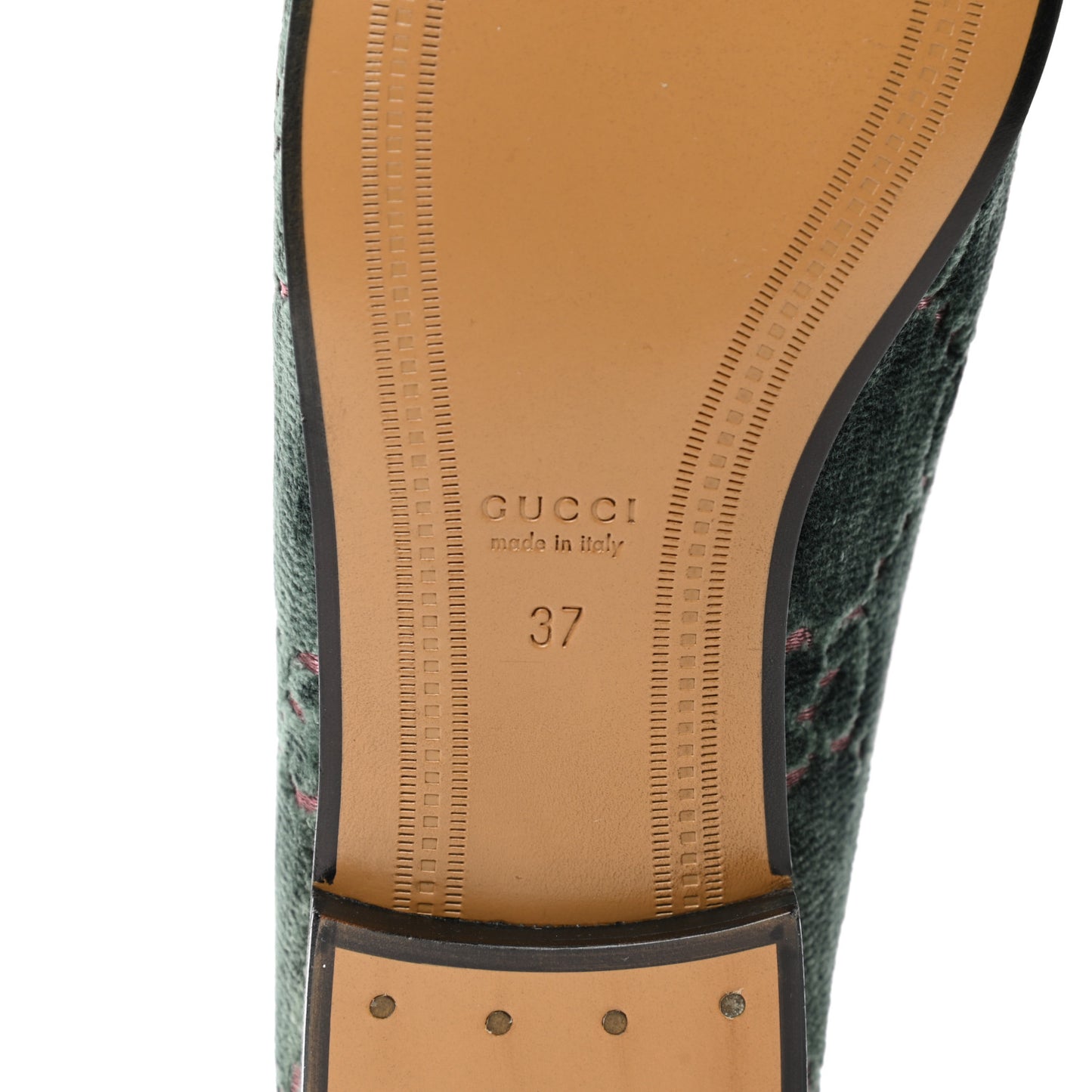 Velvet Malaga Kid GG Monogram Horsebit Womens Jordaan Loafers 37 Avio Dusty Pink Black