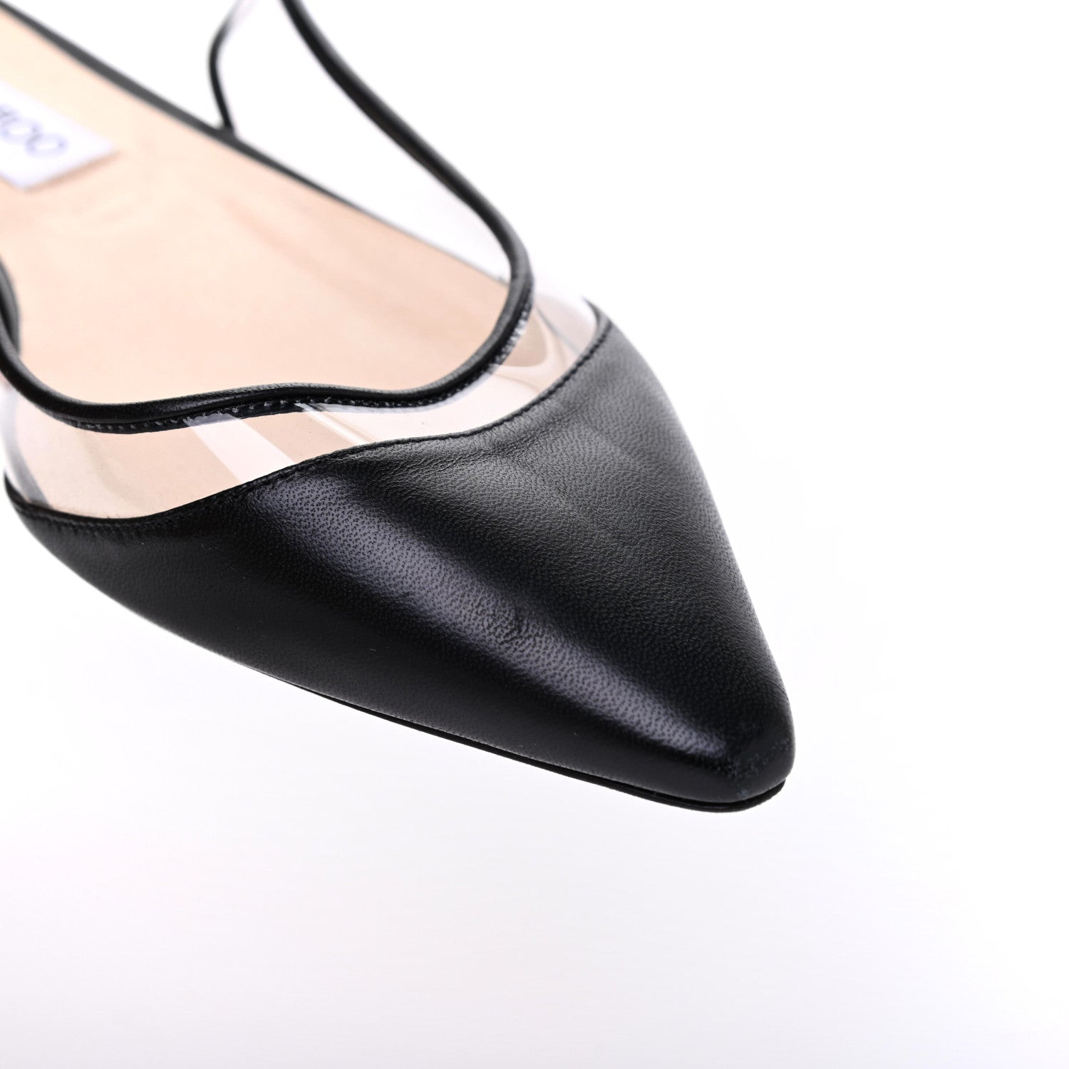 Jimmy Choo Kid PVC Erin Slingback Flats 39.5 Black 14 of 15