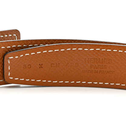 Hermes Swift Epsom 24mm Mini Constance H Belt 80 32 Black Gold 80/32 Black Gold 3 of 7