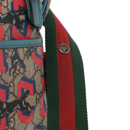 Gucci GG Supreme Monogram Gucci Wolf Diaper Bag Beige Red 22 of 23