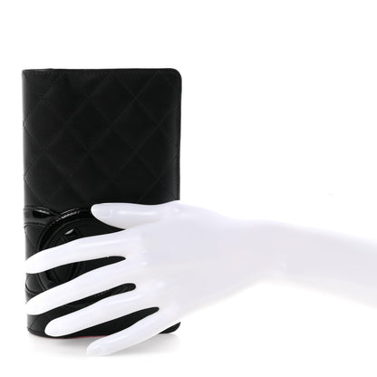 Chanel Calfskin Quilted Cambon Yen Wallet Black 2 of 8