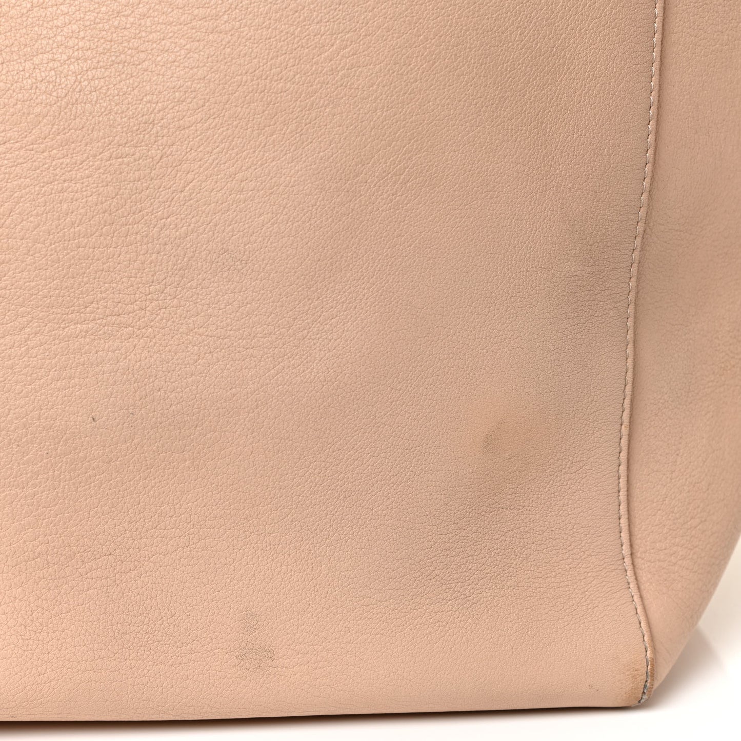 Grained Calfskin Medium Horizontal Cabas Phantom Beige