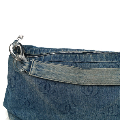Chanel Denim CC Hobo Dark Blue 16 of 16