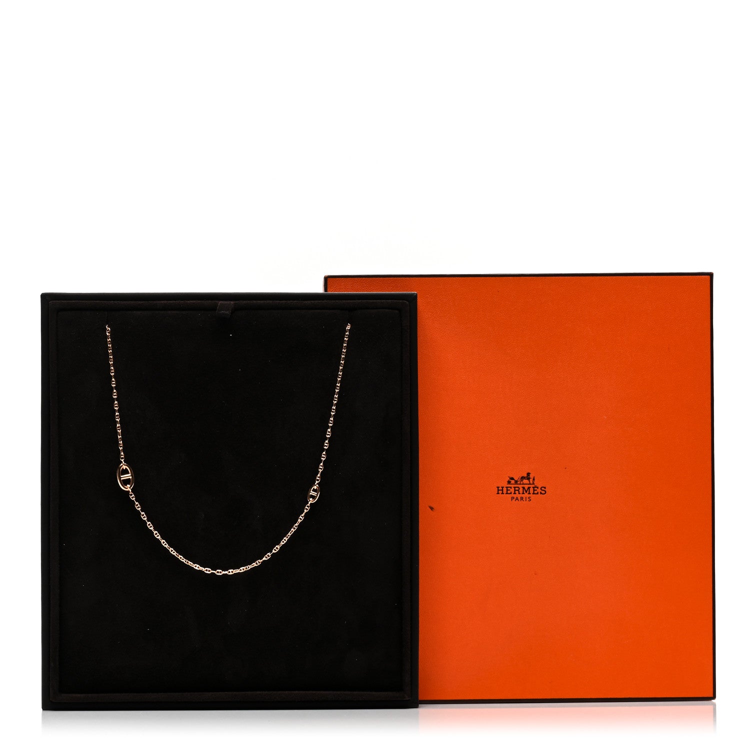 Hermes 18K Rose Gold Farandole Necklace 80 5 of 5