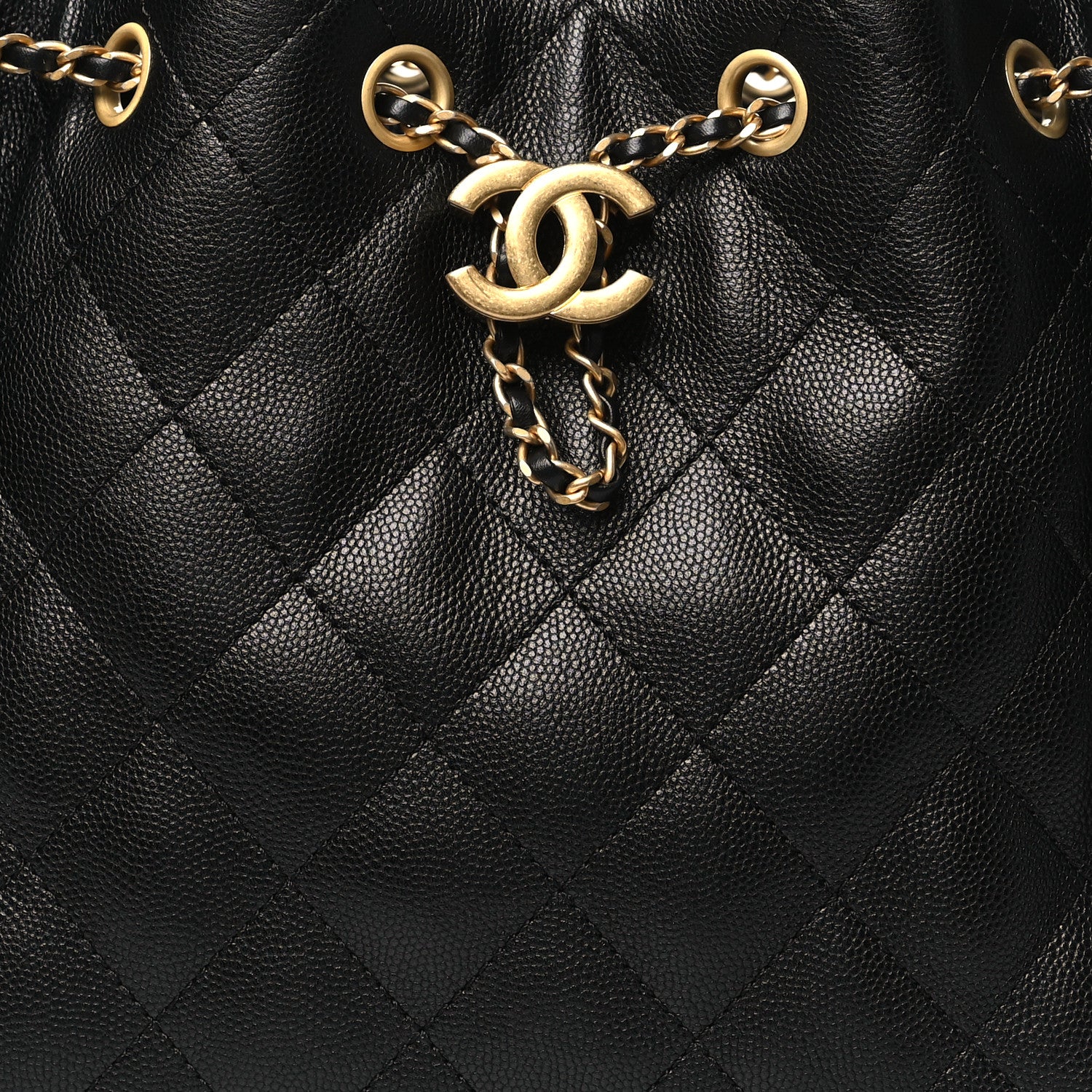 Chanel Caviar Quilted Small Chanel 25 Handbag Black 8 of 11