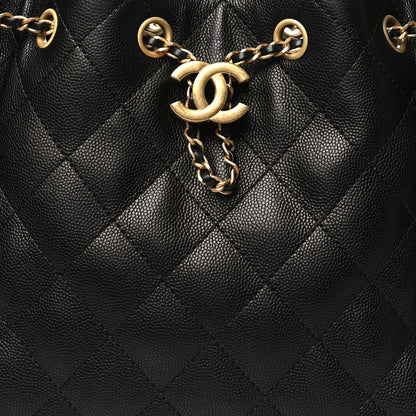 Chanel Caviar Quilted Small Chanel 25 Handbag Black 8 of 11