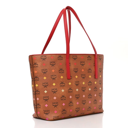 MCM Visetos Spektrum Medium Anya Shopper Tote Cognac 3 of 13
