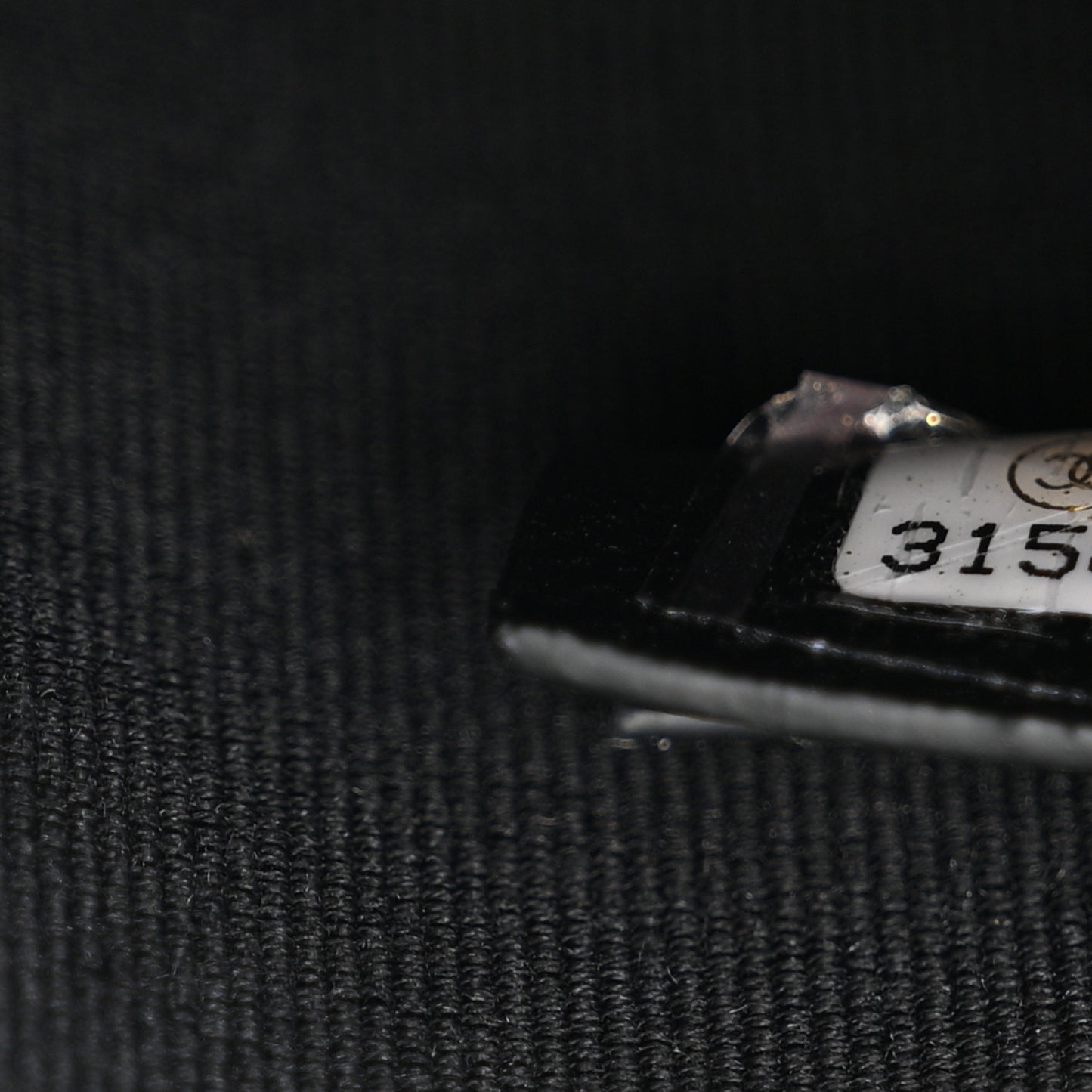 Lambskin Quilted Mini Round Vanity Case With Chain Black