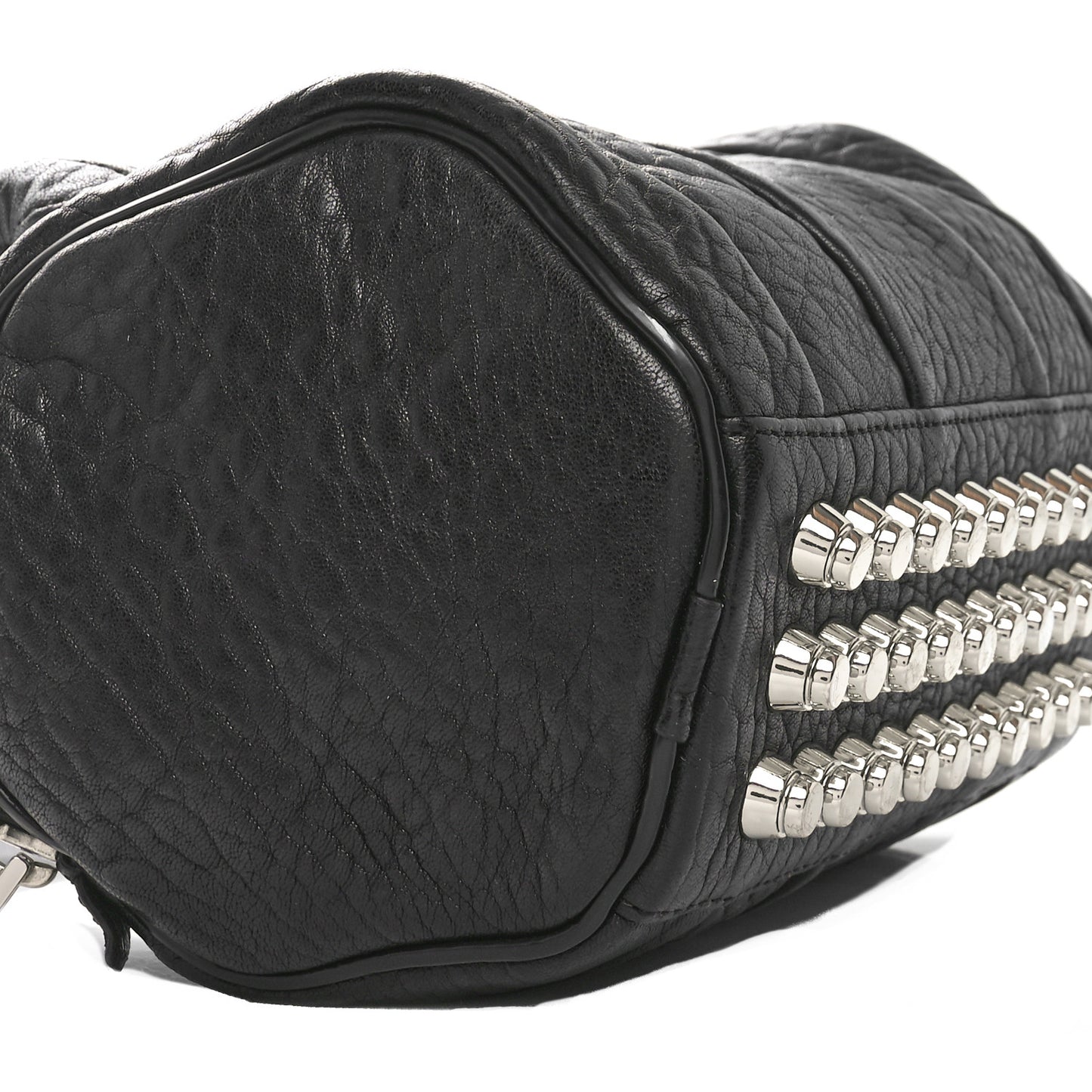 Pebbled Lambskin Mini Rockie Black Rhodium Hardware Black Rhodium Hardware
