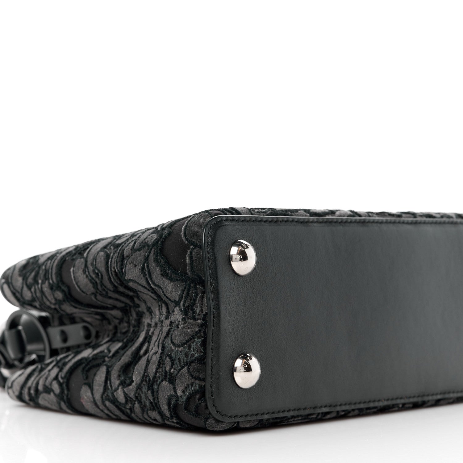 Louis Vuitton Velvet Dentelle Embroidery Capucines BB Black 8 of 9