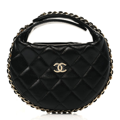 Chanel Quilted Chain Around Pouch Black 1 of 10