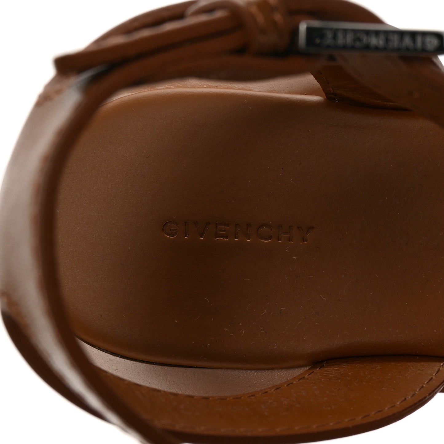 Lambskin 4G Liquid Flat Sandals 37.5 Soft Tan