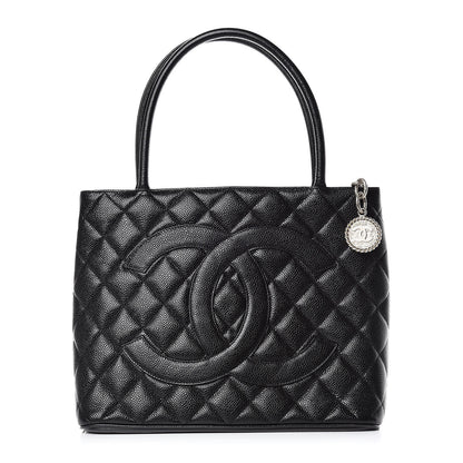 Chanel Caviar Quilted Medallion Tote Black 1 of 10