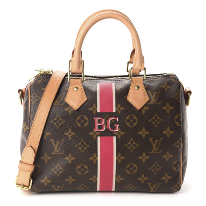 Louis Vuitton Monogram My LV Heritage Speedy Bandouliere 25 Fuchsia White 1 of 10