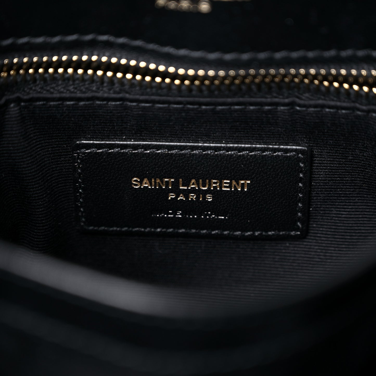 Calfskin Y Quilted Monogram Toy Loulou Crossbody Bag Black
