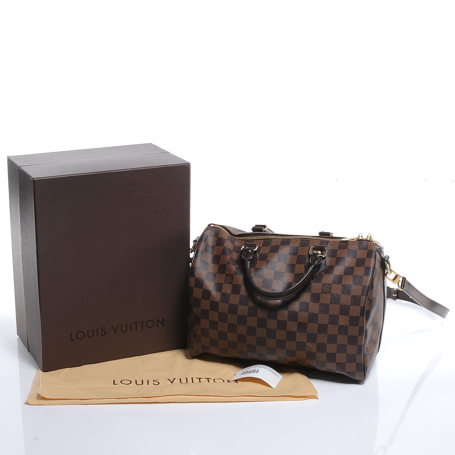 Louis Vuitton Damier Ebene Speedy Bandouliere 30 5 of 8